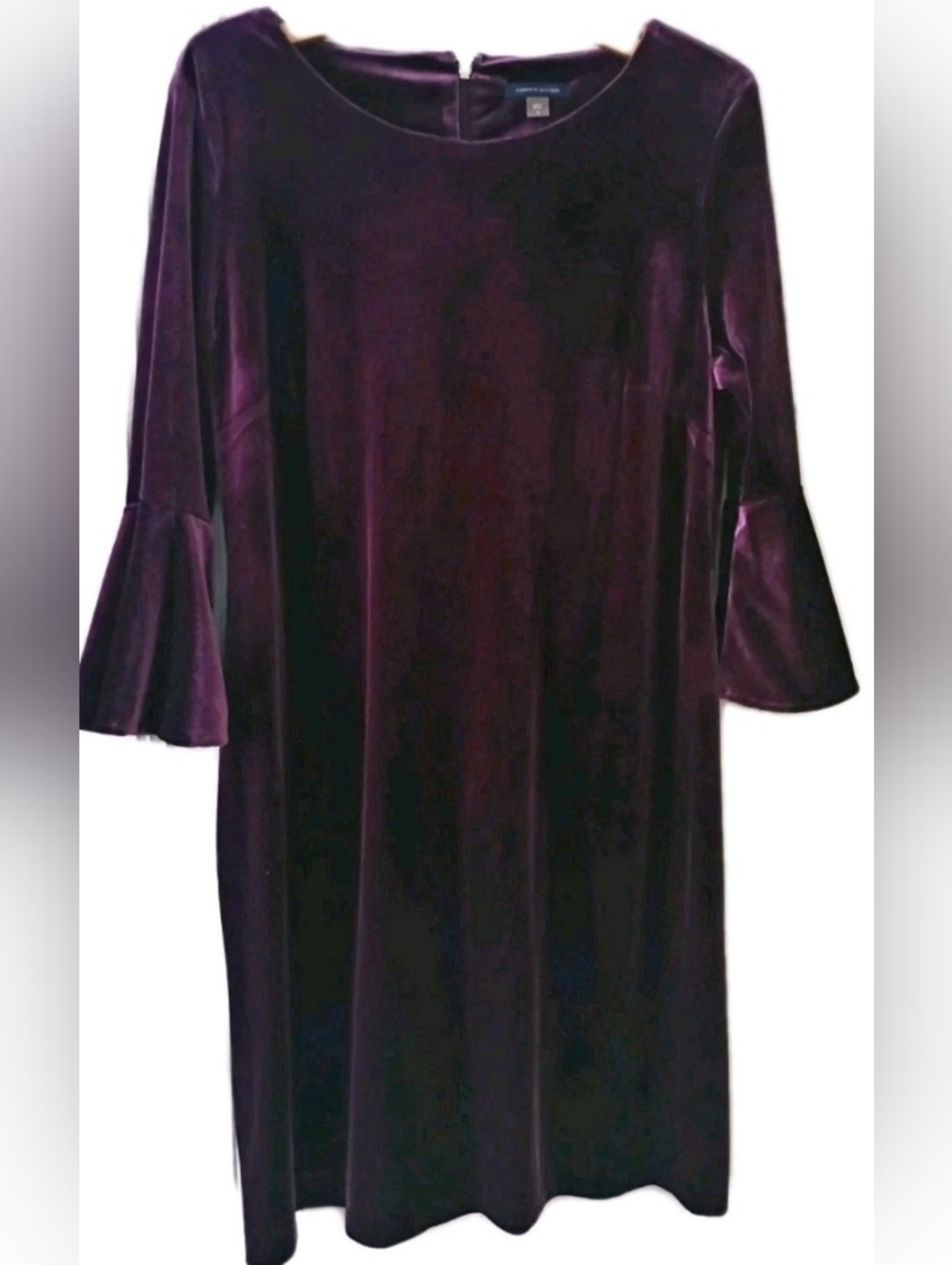 Tommy Hilfiger Velvet Dress in Plum